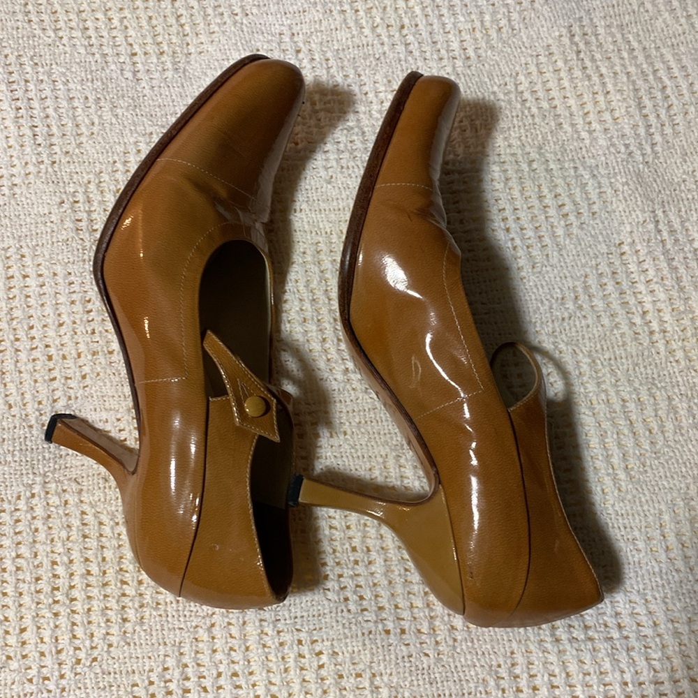 Prada Brown Patent Leather Heels - Picture 5 of 11